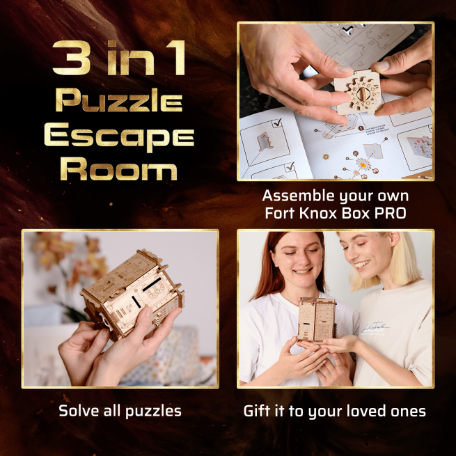 Images et photos de 3D Puzzle Game Fort Knox Box Pro. ESC WELT.