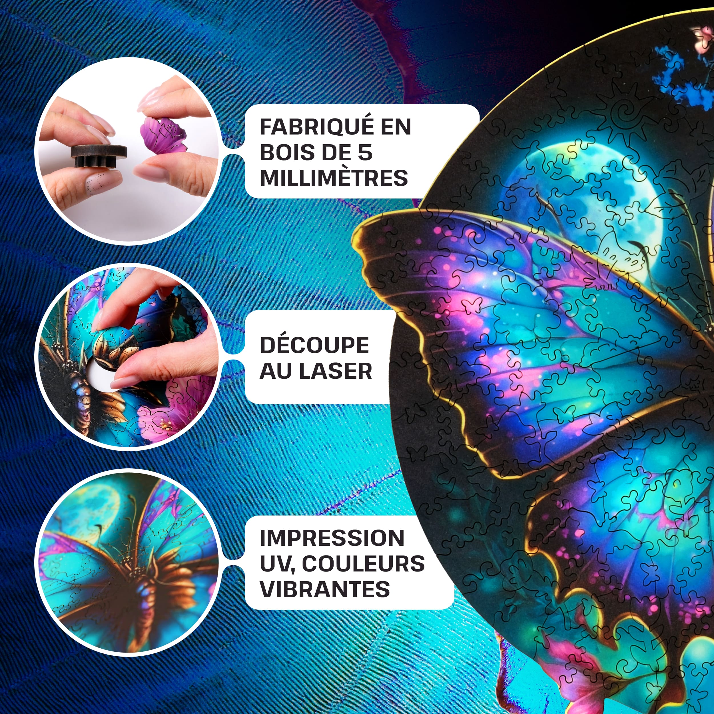 Images et photos de Butterfly puzzle 500 pièces. ESC WELT.