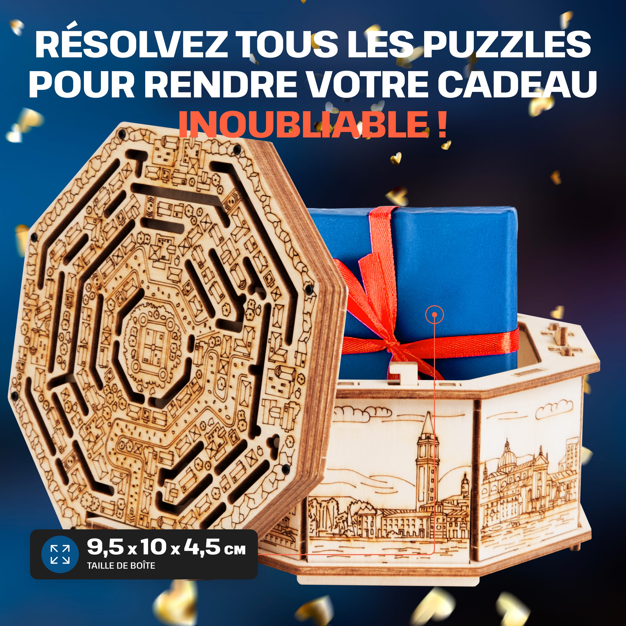 Images et photos de Wooden Secret MAZE BOX, KIT DE PUZZLE 3D À MONTER SOI-MÊME. ESC WELT.