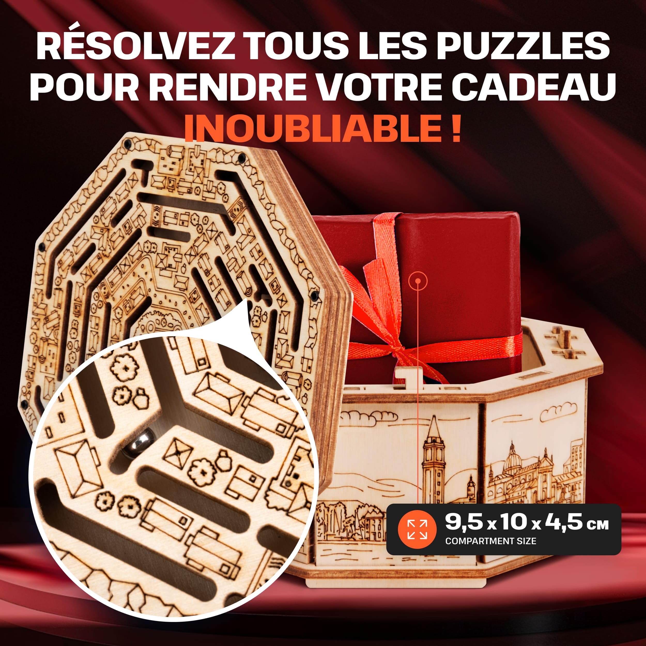 Images et photos de Wooden Secret MAZE BOX. ESC WELT.