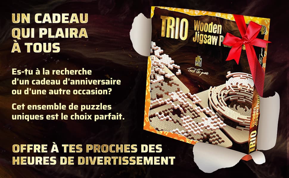 Images et photos de Trio Wooden Jigsaw Puzzles. ESC WELT.